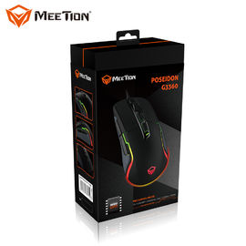 MeeTion POSEIDON G3360 υψηλό 12000 DPI υπέρ Marco οπτικό συνδεμένο με καλώδιο ελαφρύ φωτεινό καλωδίων ποντίκι τυχερού παιχνιδιού Gamer ποντικιών ηλεκτρονικό