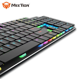 MEETION MK80 Computer Accessories Slim Wired USB Led RGB Backlight PC Arabic Gamer Gaming Mechanical Keyboard