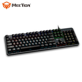 MEETION MK007 Ergonomic Macro Led Backlit Light Customizable Metal Pc Computer Rgb Gamer Gaming Mechanical Keyboard